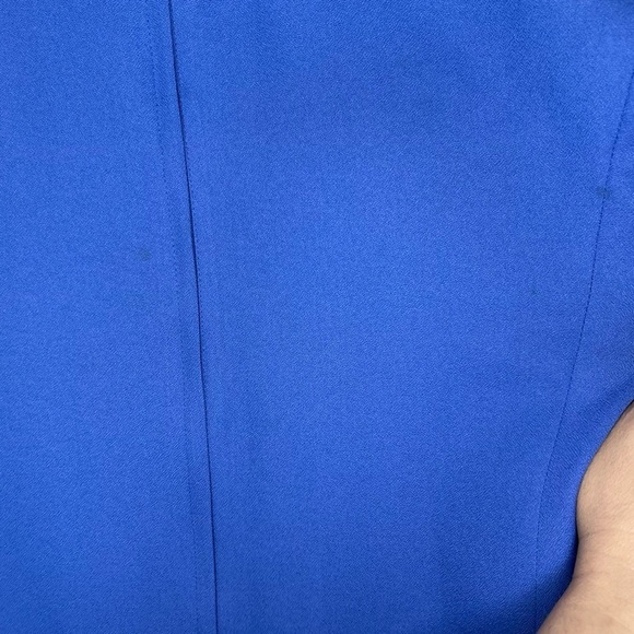 Mother Of The Bride Dress Size Medium Blue Iris Knee Length W Beading Jack Bryan - Picture 4 of 15